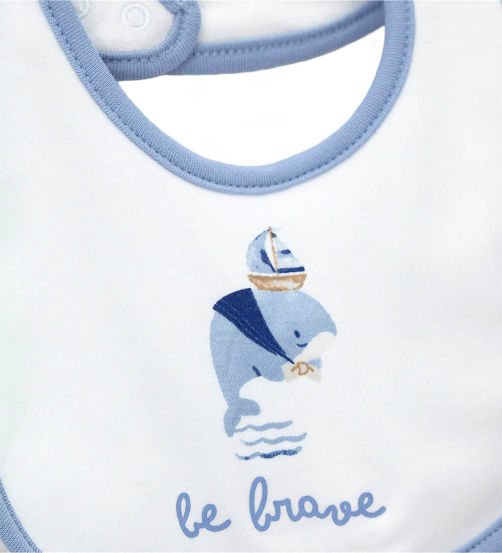 WHALE CLUB Bib Newborn