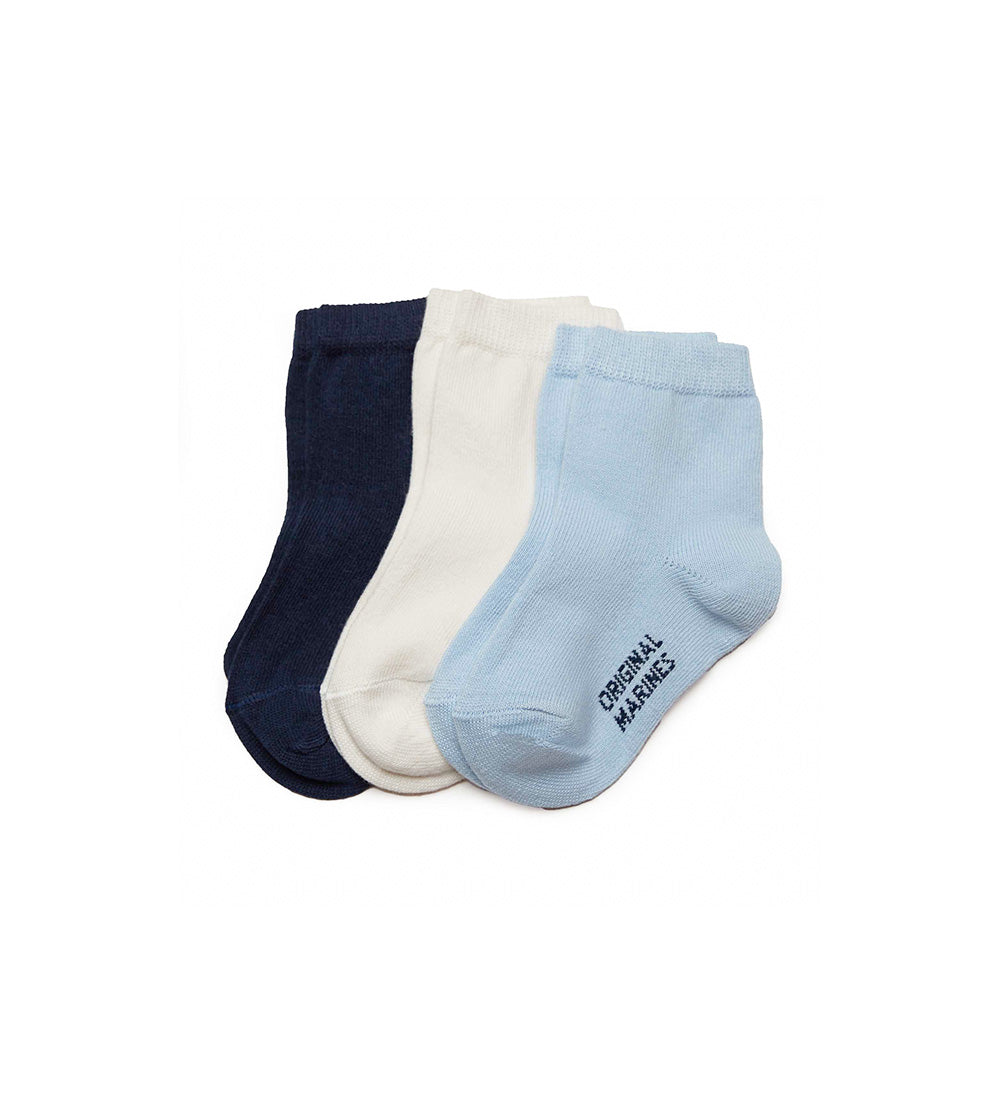 Basico Fall Baby Boy Tri-Pack Short Socks 1