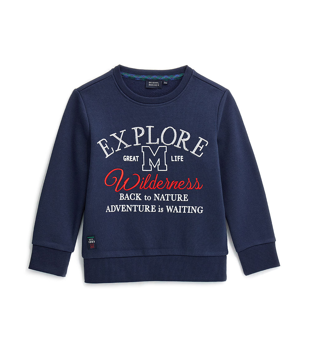 Natalizio Boy Embroidery Sweatshirt