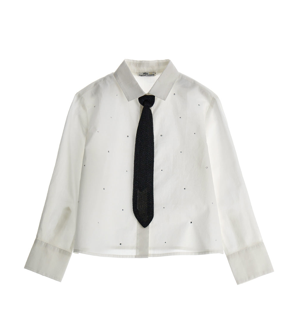 Natalizio Girl Shirt With Tie