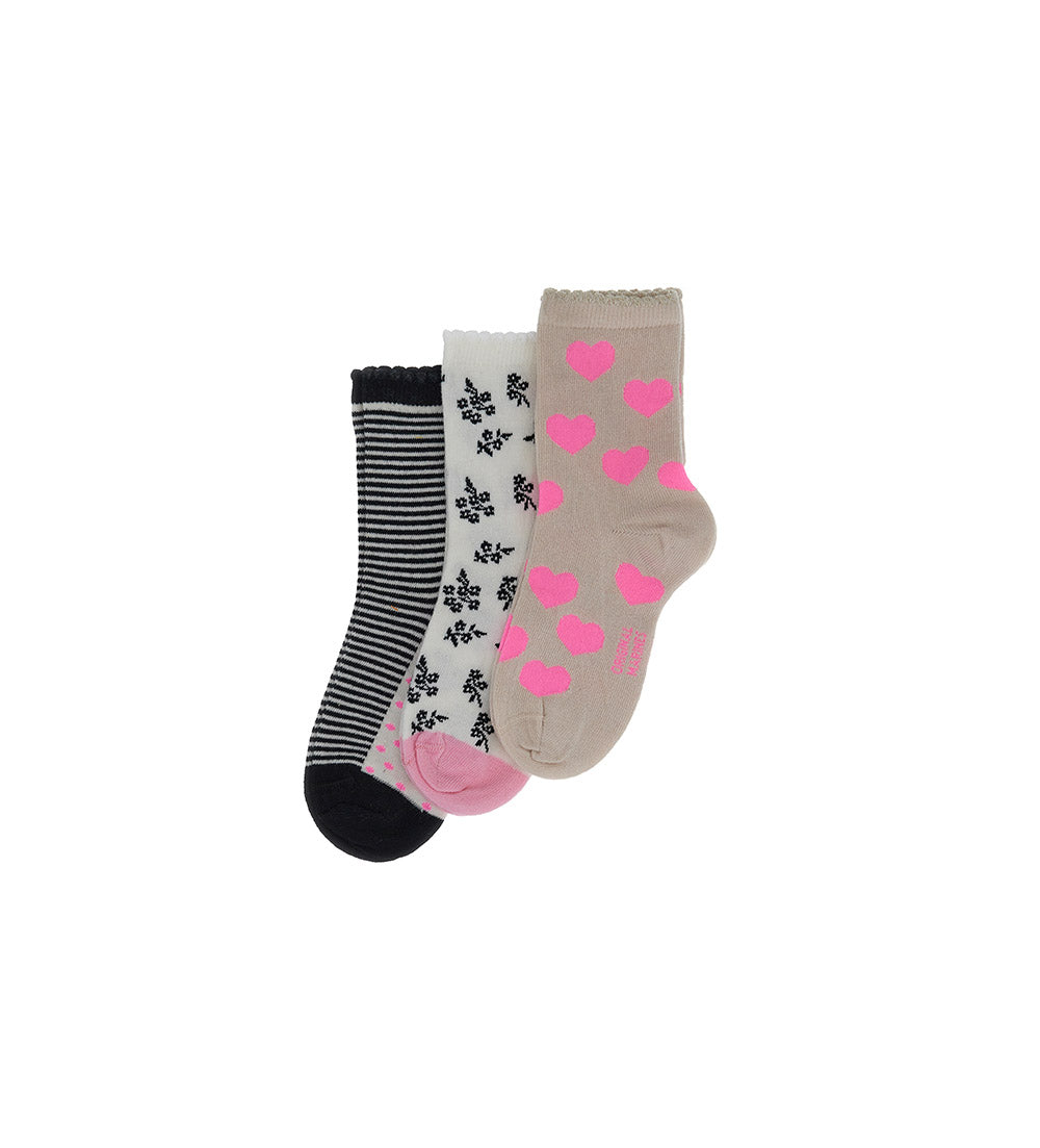 Basico Fall Girl Tri-Pack Short Socks 6