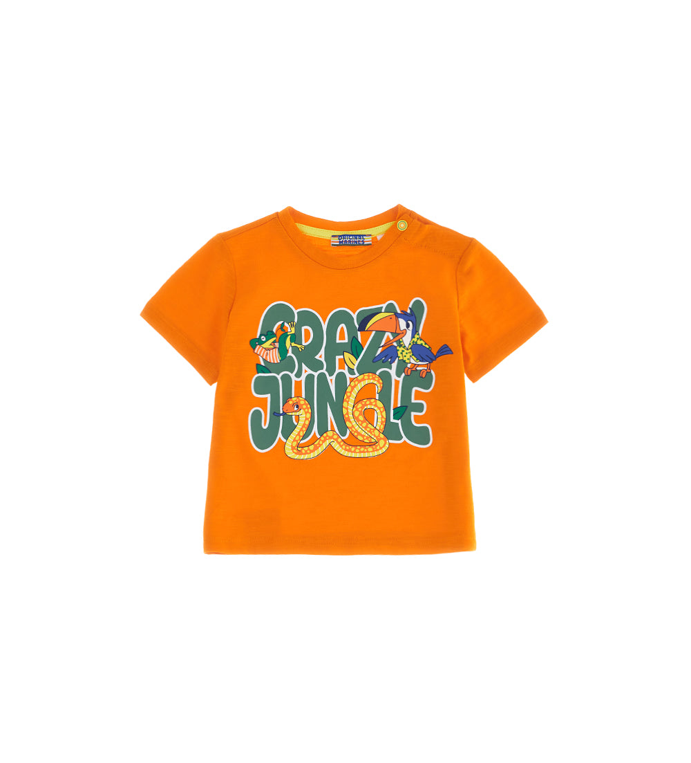 crazy jungle  Baby boy short sleeve t-shirt 28