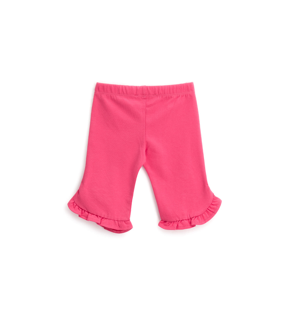 colorfully Baby girl leggings with ruffles