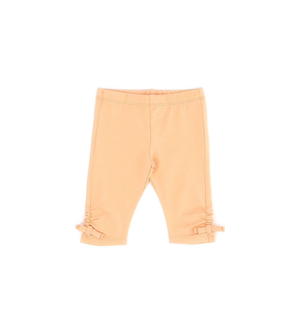 peach sunrise Baby girl cotton leggings 10