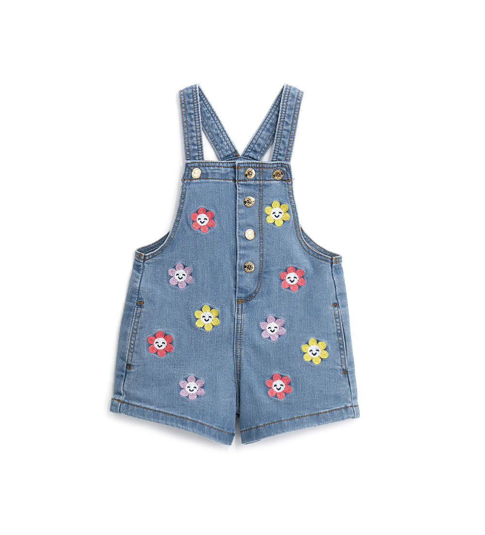 Daisy crazy baby girl overall shorts 2