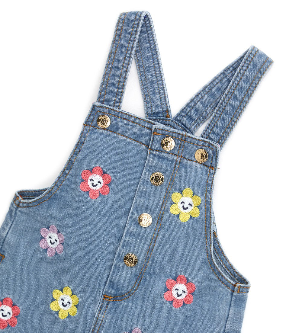 Daisy crazy baby girl overall shorts 2