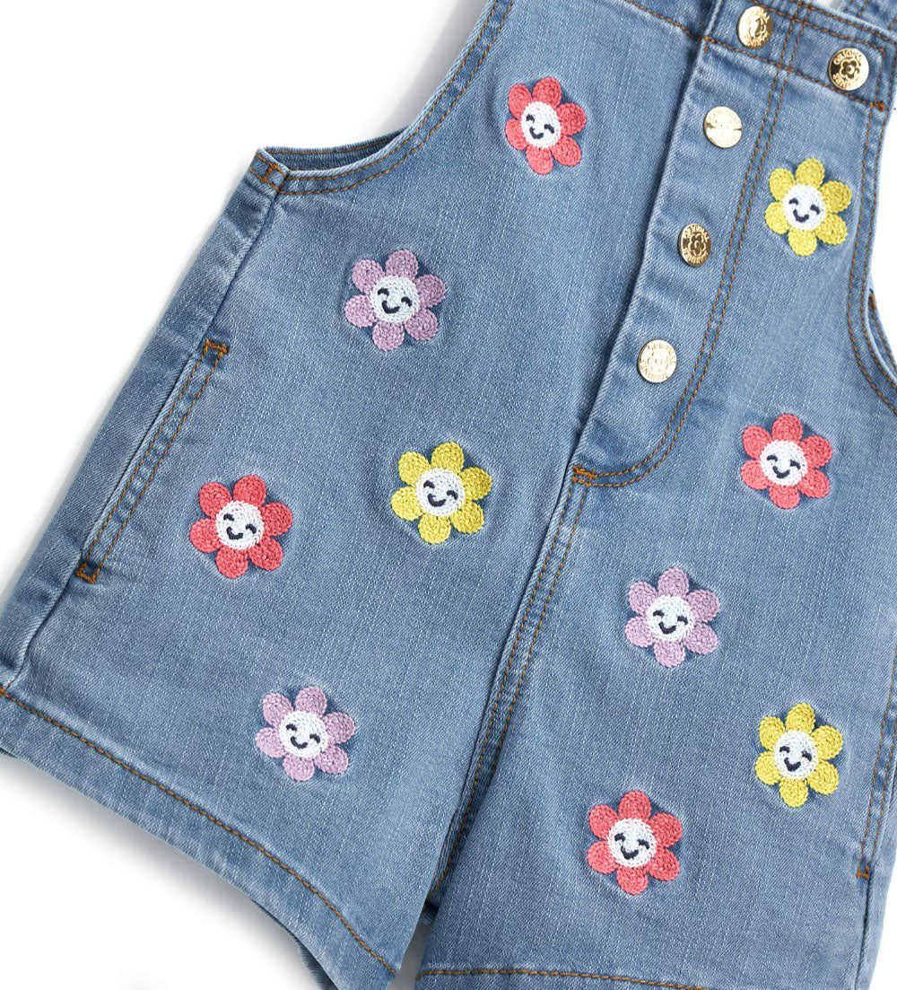 Daisy crazy baby girl overall shorts 2