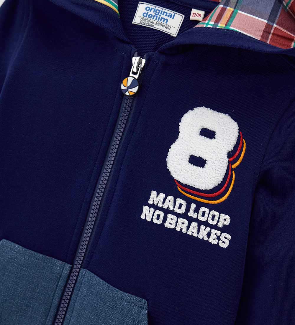 Capsule Denim Baby Boy Sweatshirt Open Hood Shirts & Tops