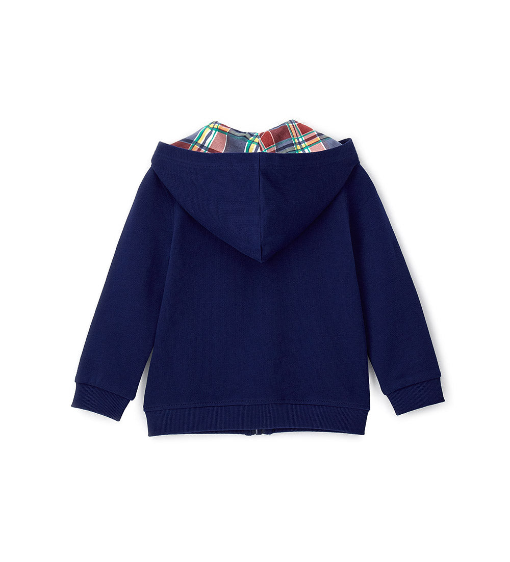 Capsule Denim Baby Boy Sweatshirt Open Hood Shirts & Tops