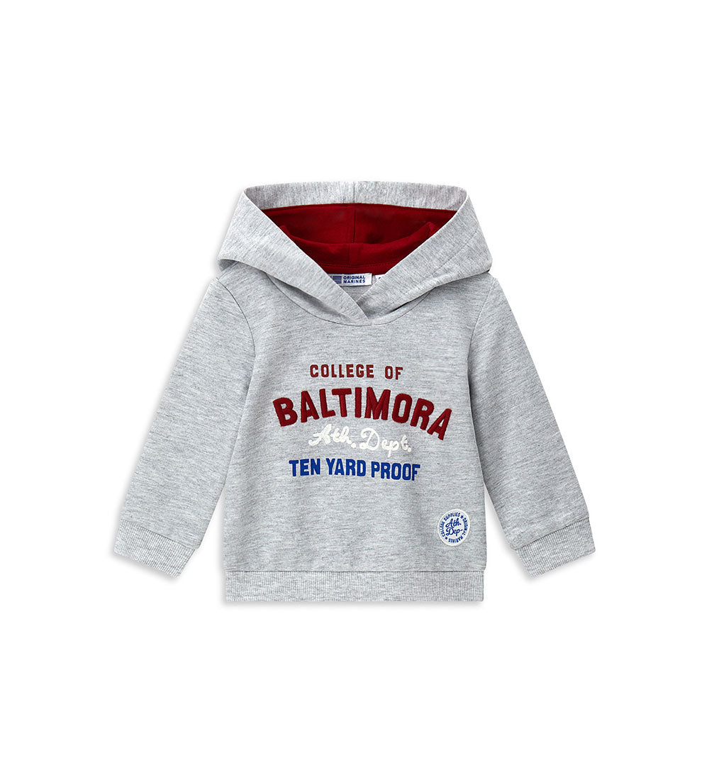 Back To School Baby Boy Sweatshirt with Hood Closed Shirts & Tops