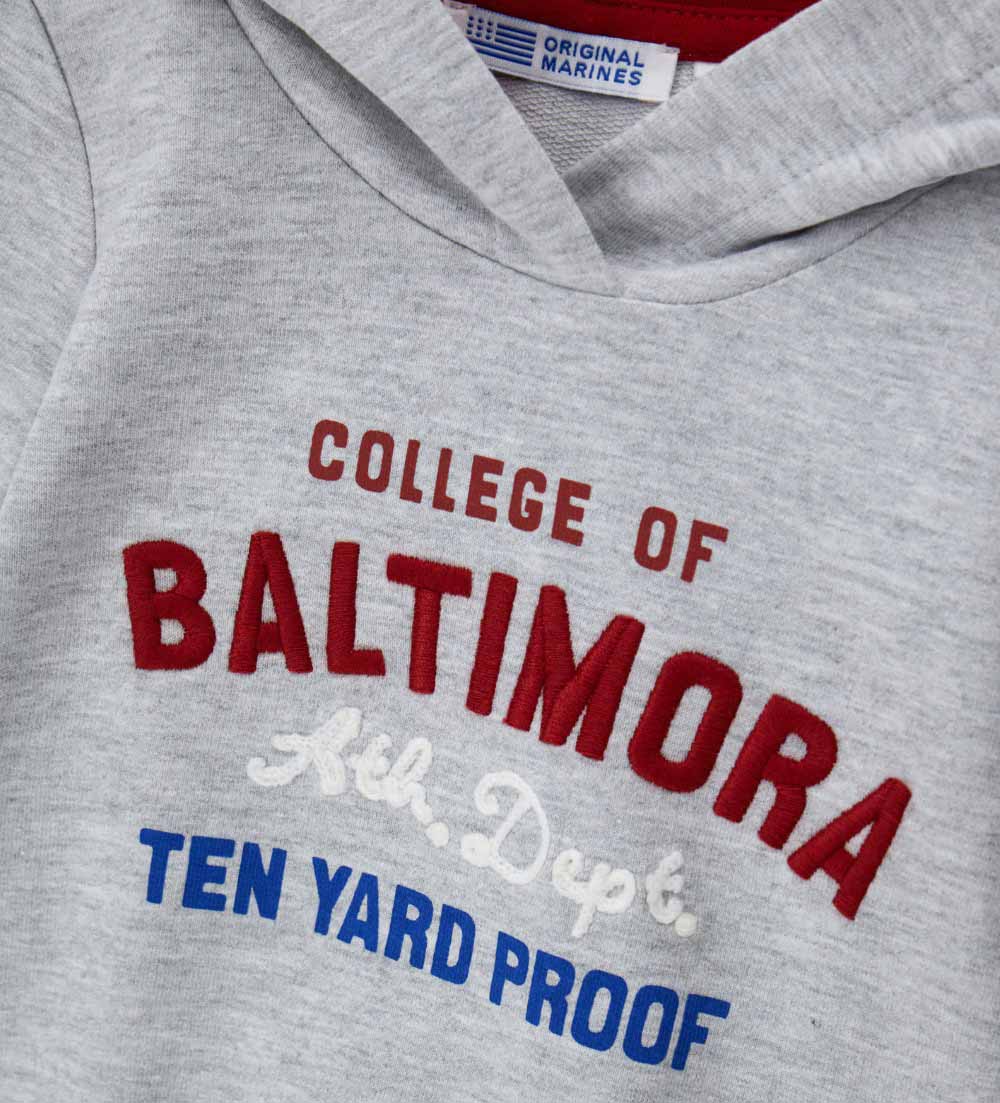 Back To School Baby Boy Sweatshirt with Hood Closed Shirts & Tops