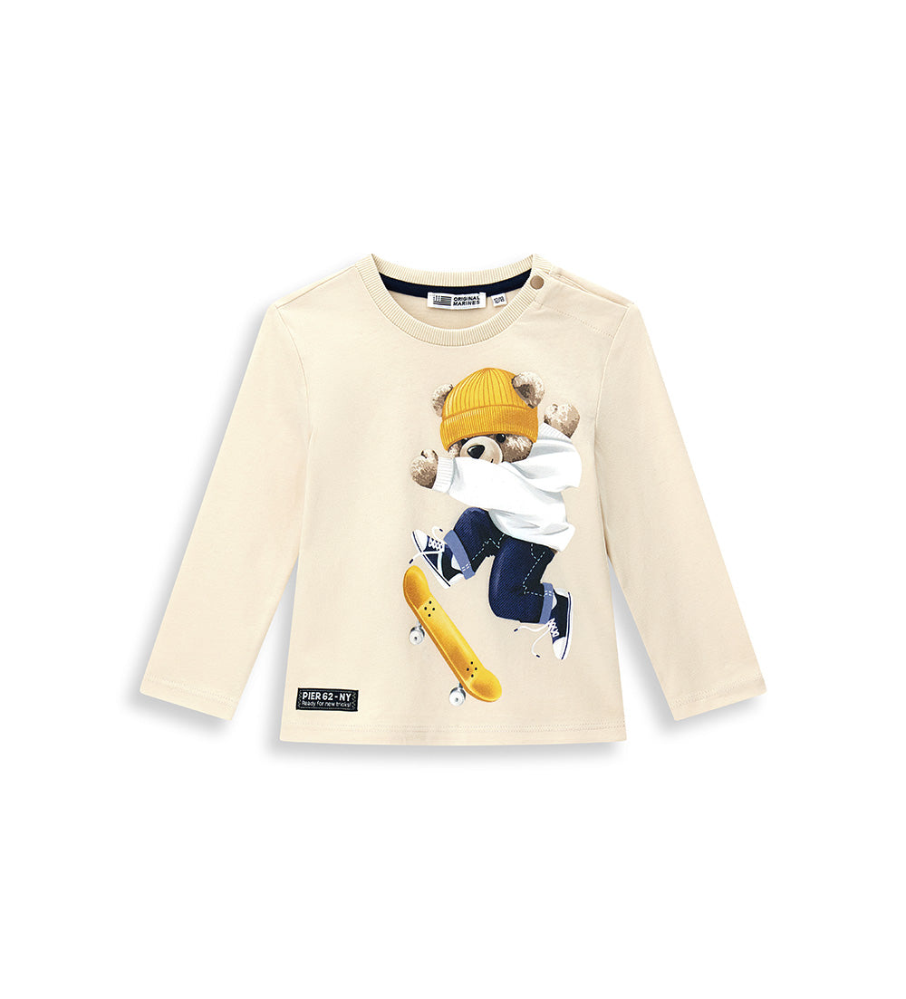 Natural Varsity Baby Boy T-Shirt ML Shirts & Tops 2