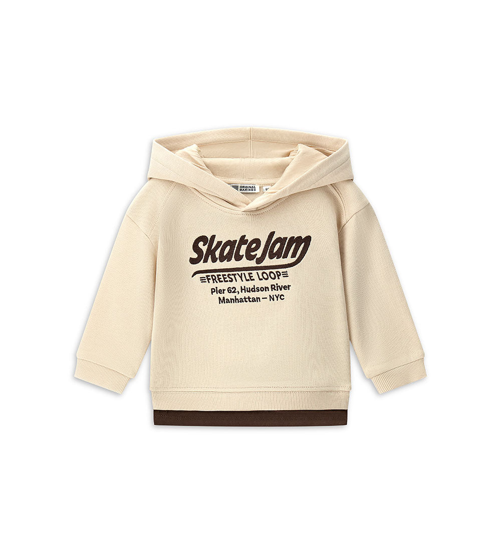 Natural Varsity Baby Boy Sweatshirt with Hood  Shirts & Tops 1
