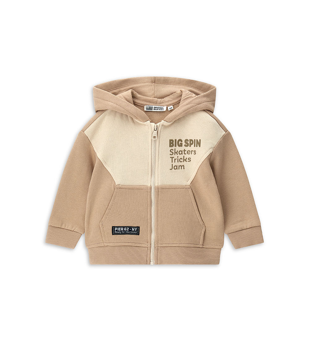 Natural Varsity Baby Boy Sweatshirt Open Hood Shirts & Tops  1