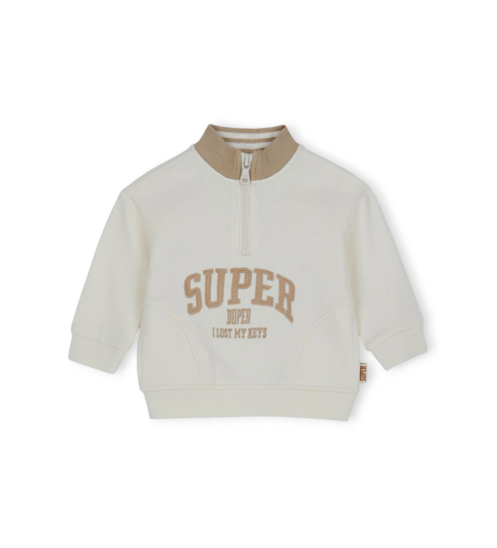 Super Baby Baby Boy Sweatshirt with Collar Shirts & Tops