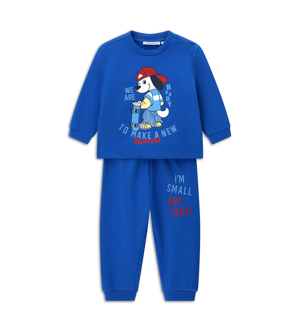 Good Night Baby Boy Pajamas Collar ML Pajamas Cotton Fleece