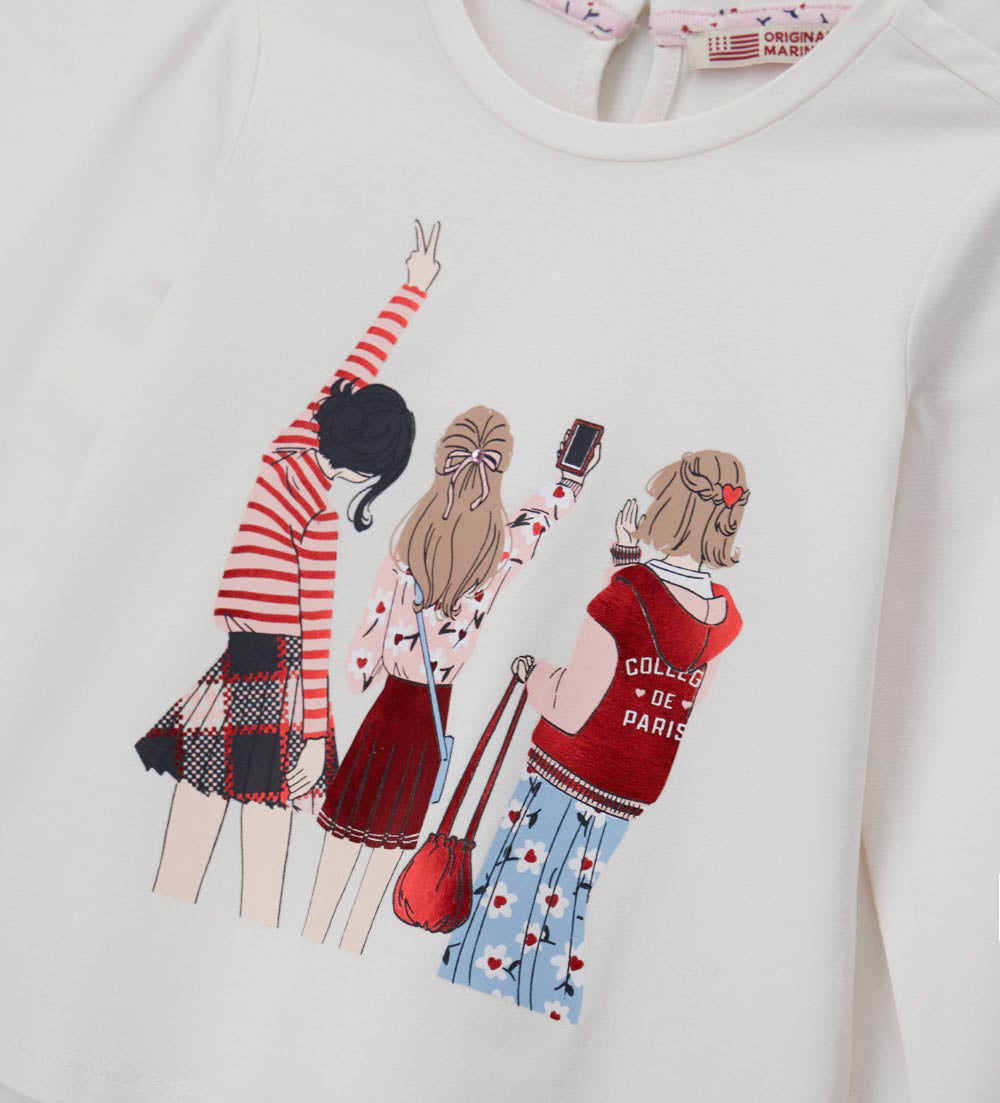 Back To School   Baby Girl T-Shirt ML Shirts & Tops 1