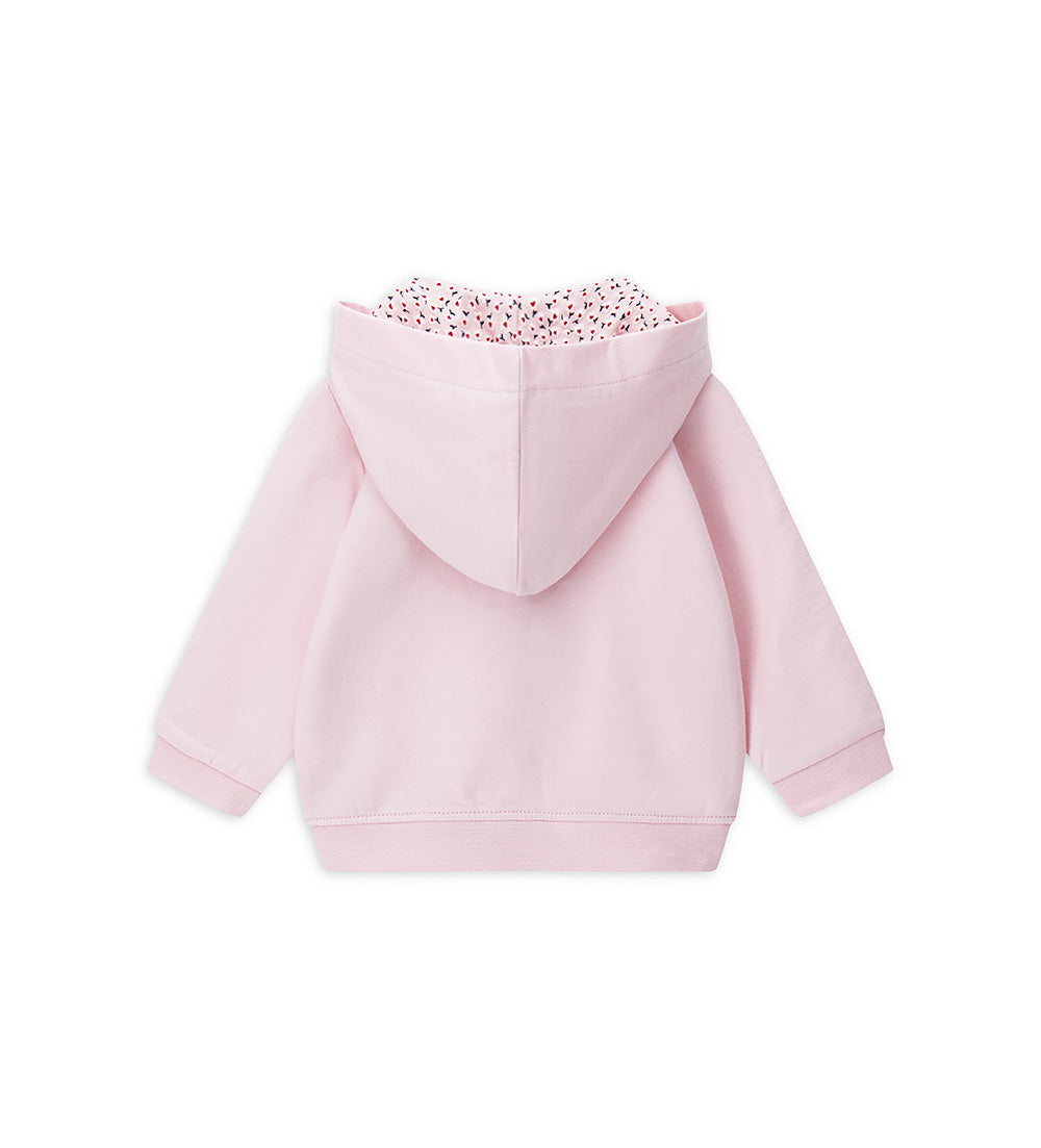 Back To School Baby Girl Sweatshirt Open Hood Shirts & Tops