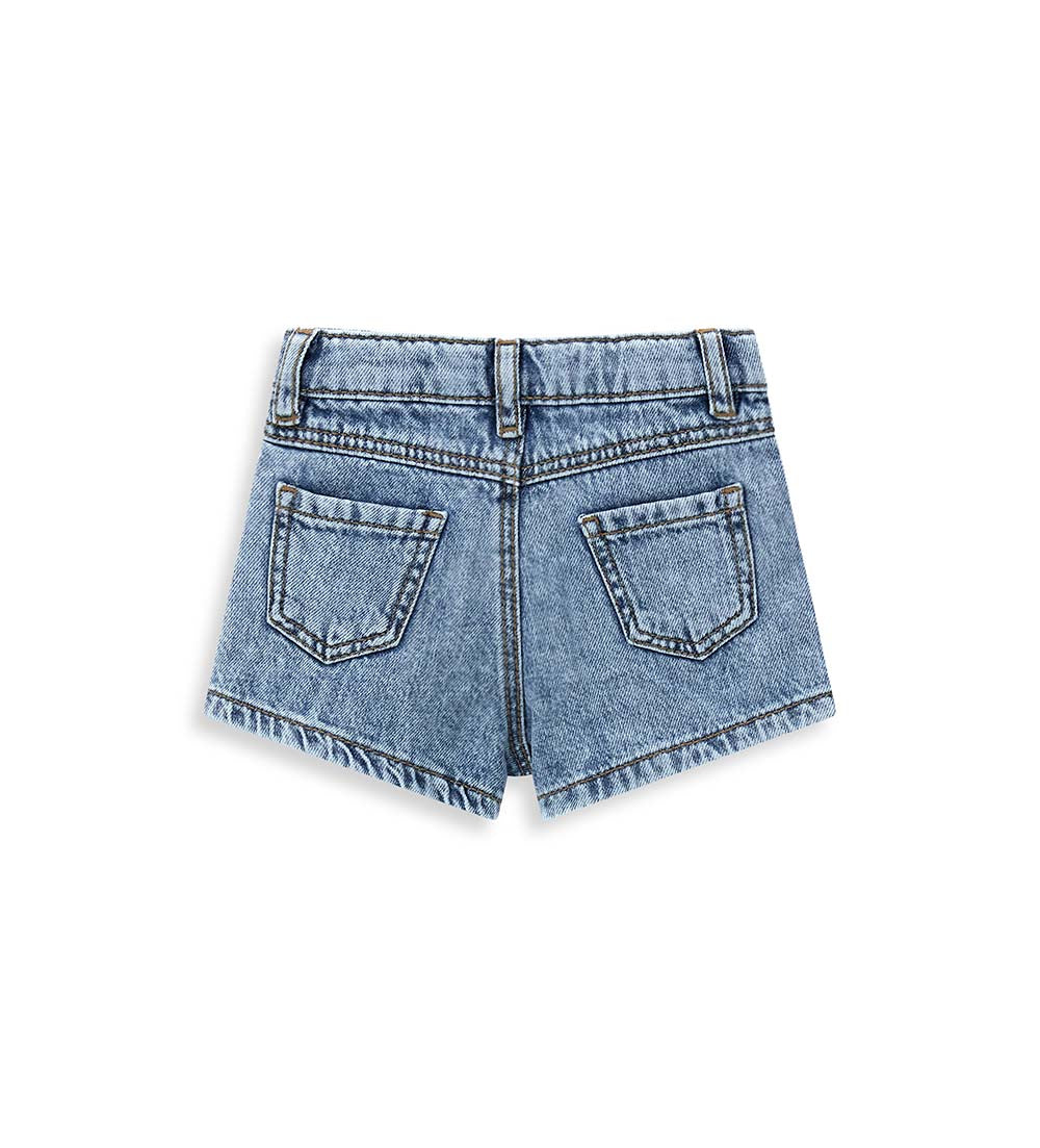 Back To School Baby Girl Bermuda Jeans Shorts