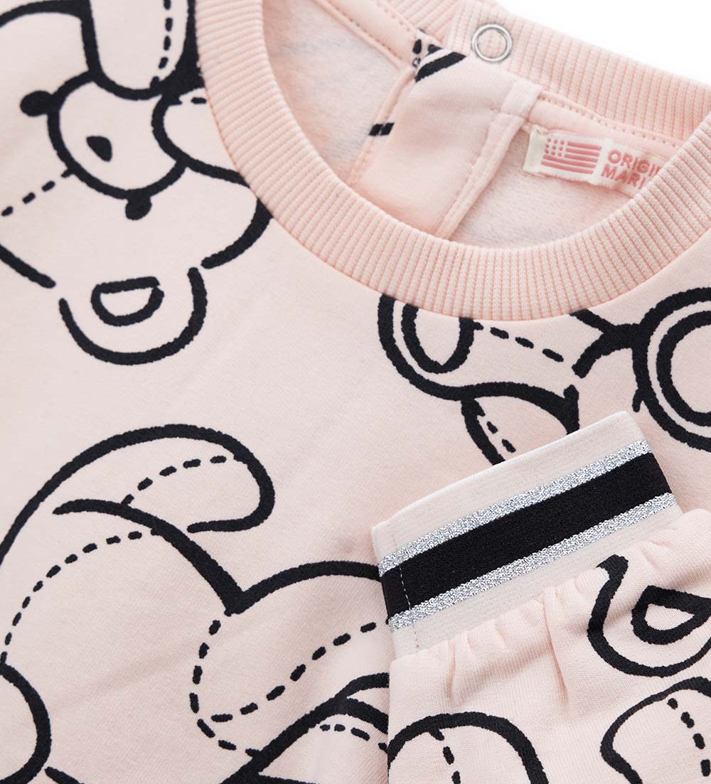 Teddy Baby Girl Sweatshirt with Collar Shirts & Tops 1