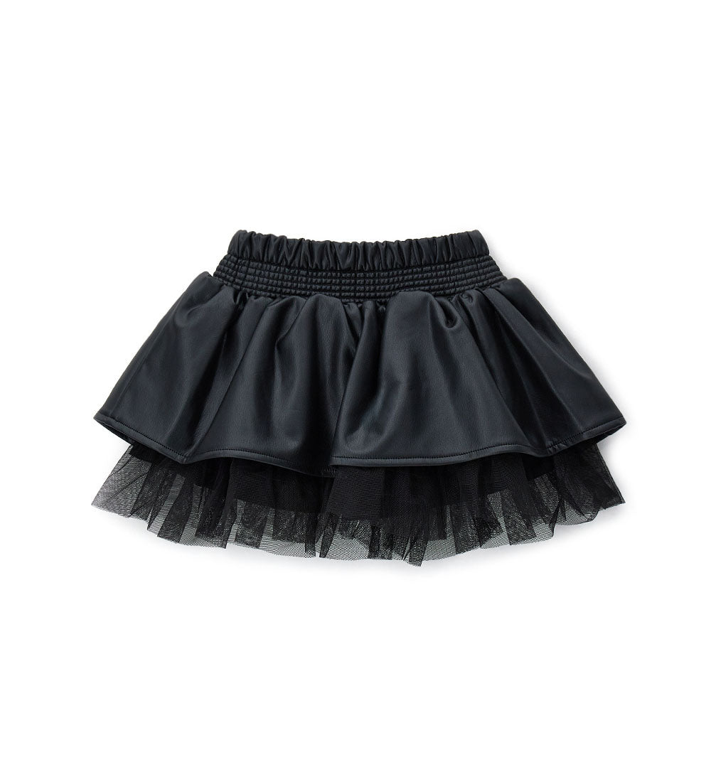 Party Skirt Faux Leather Baby Girl