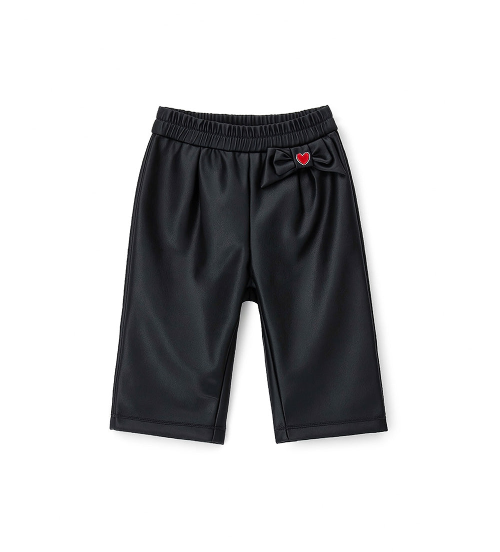 Party Pantalon Faux Leather Baby Girl