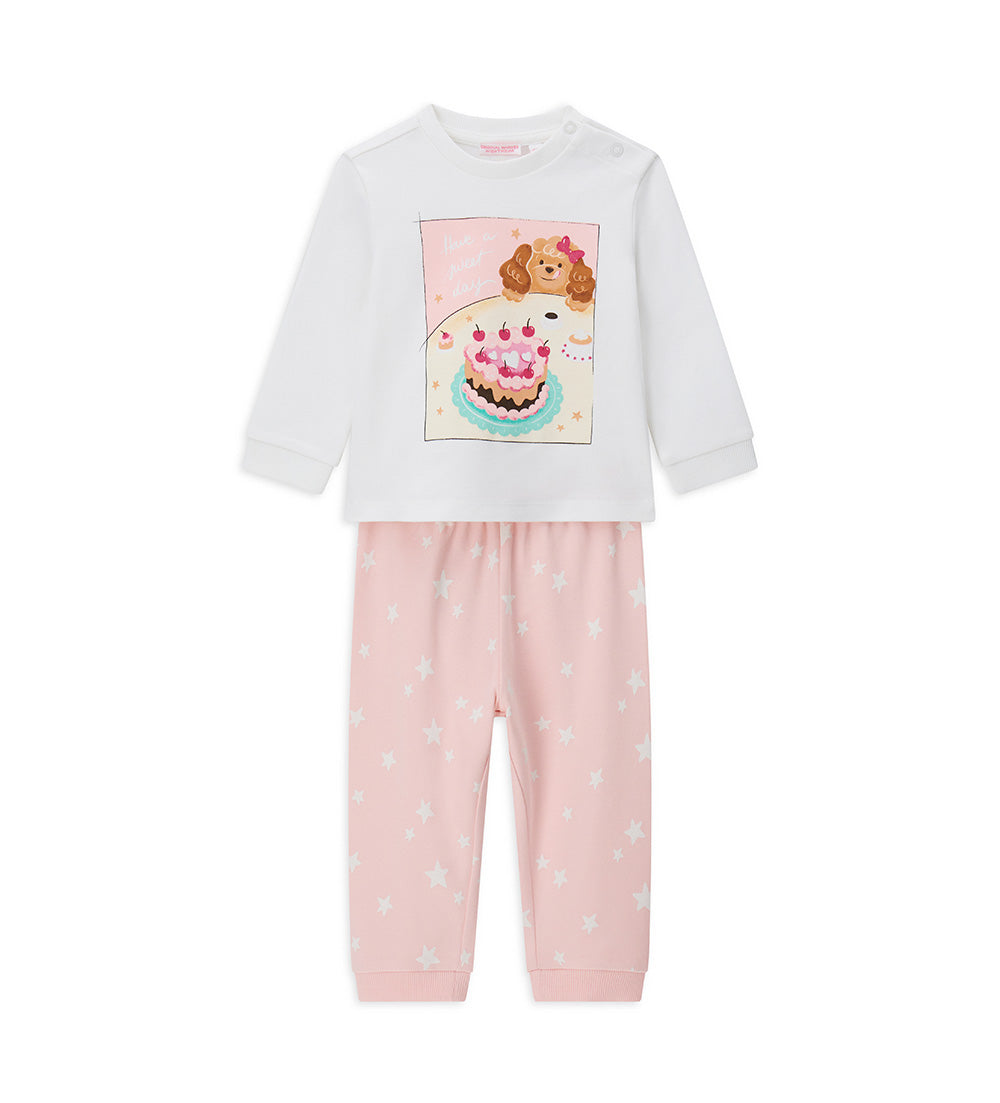 Good Night Baby Girl Pajamas Collar ML Pajamas 1
