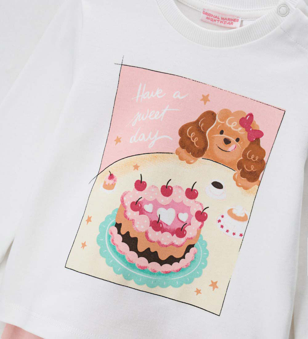 Good Night Baby Girl Pajamas Collar ML Pajamas 1