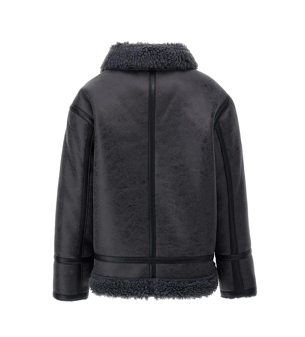 Jackets Boy Jacket Leather Effect Coats & Jackets