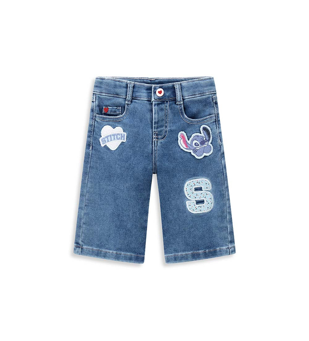 Back To School DISNEY STITCH Baby Girl Sweatshirt with Hood Closed Shirts & Tops