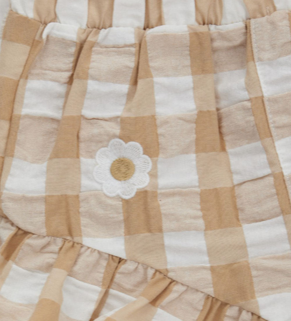 Special Day Baby Girl Bermuda Shorts With Ruffles