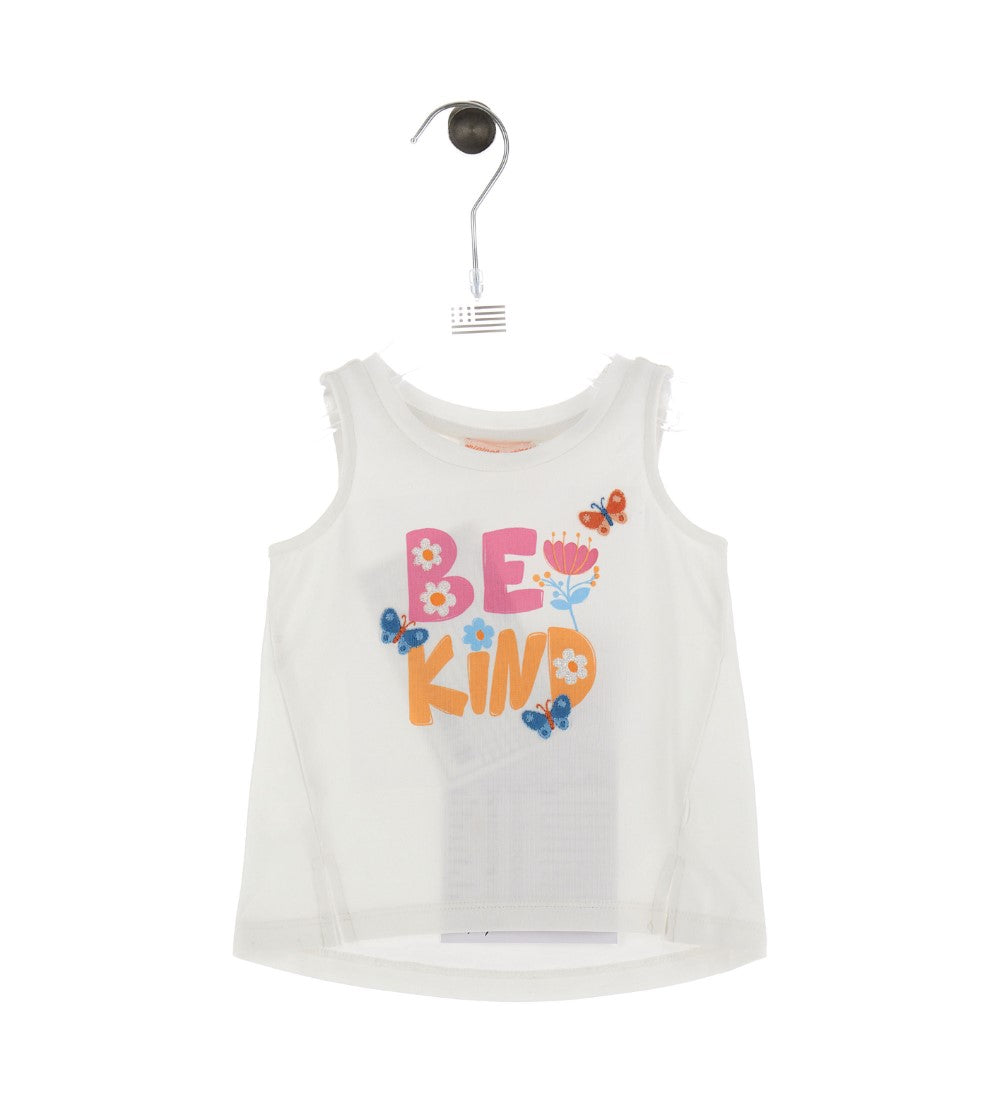 Tangerine Baby Girl Glitter Tank Top