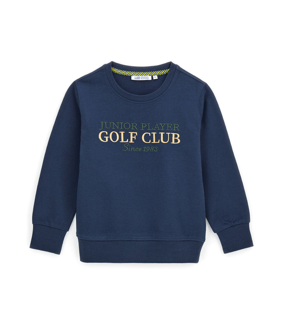Golf League Boy Sweatshirt With Embroidery 1