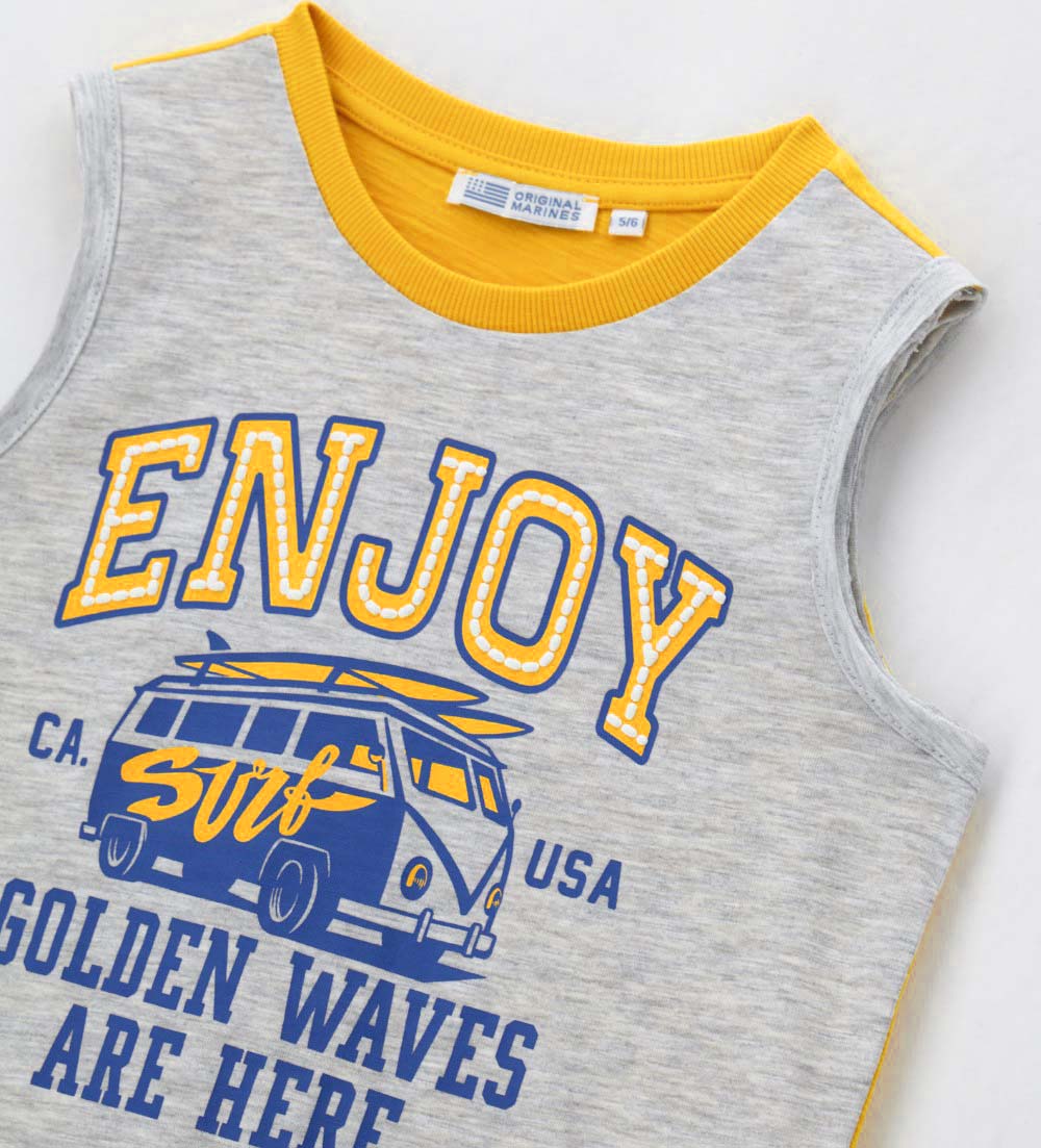 Beach College Boy Tank Top With Print 1