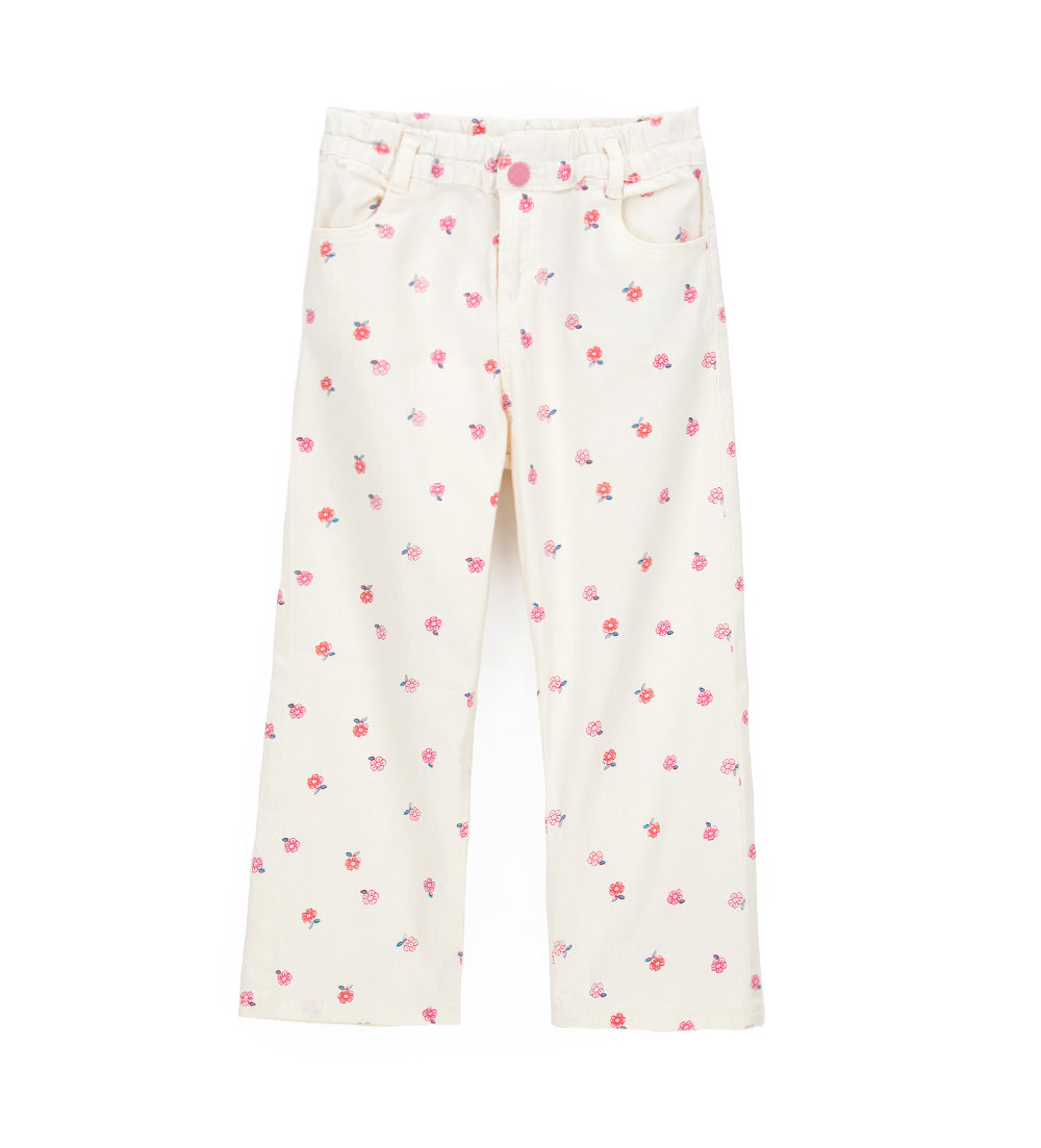 House Of Flowers Girl Flowered Trousers