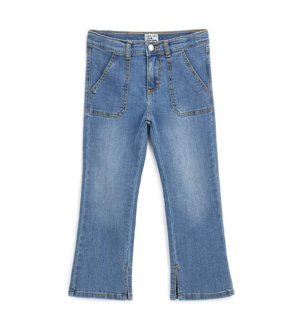 Capsule Denim Girl Flare Jeans With Slits