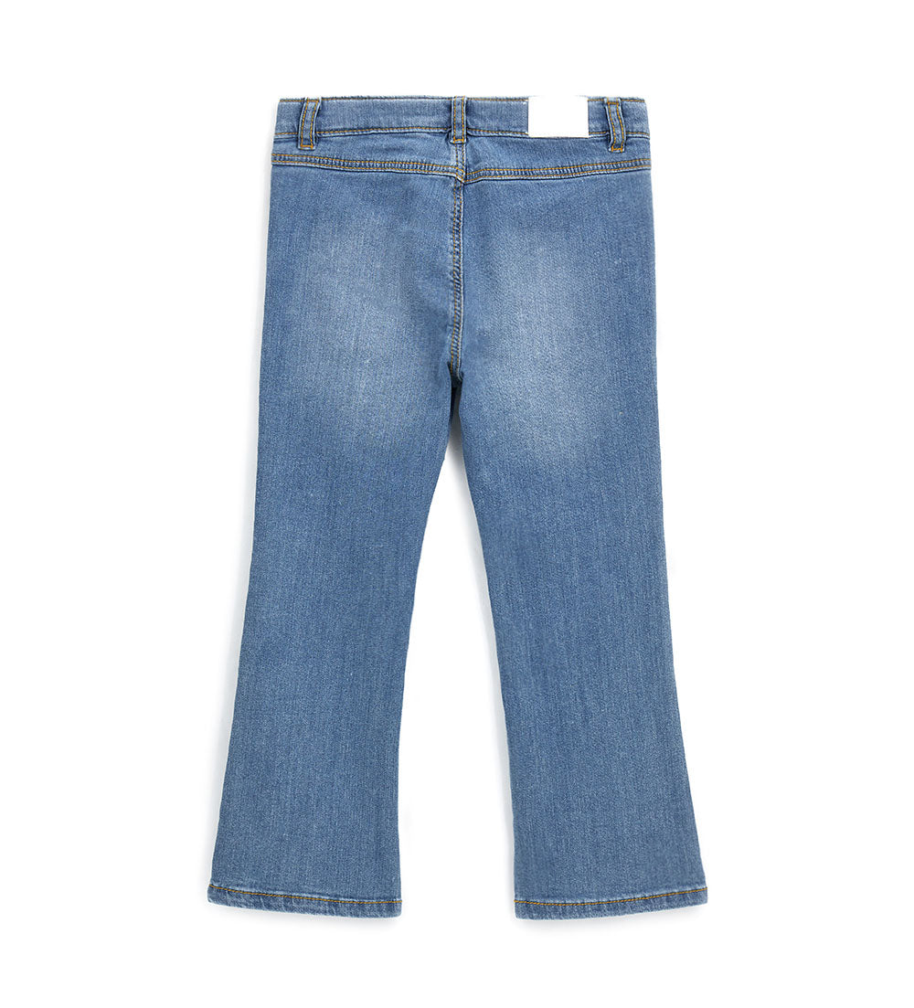 Capsule Denim Girl Flare Jeans With Slits