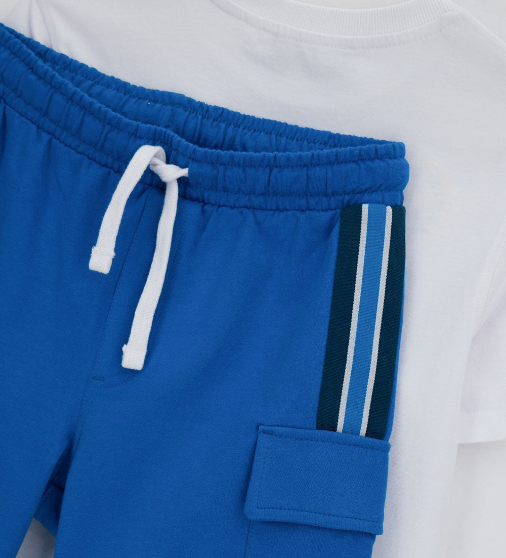 Denim Truker Teen Boy T-Shirt And Bermuda Shorts Set 2
