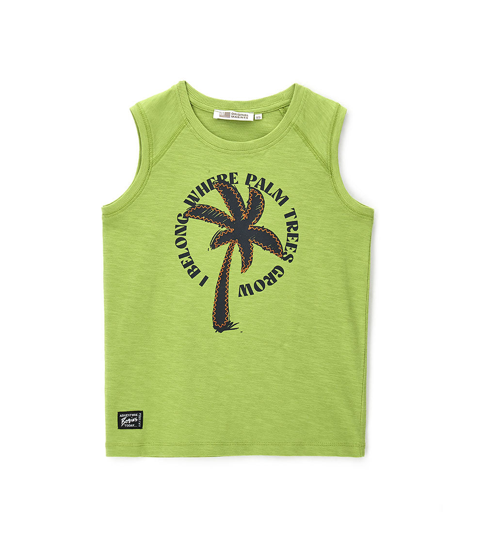 Amazonia Teen Boy Tank Top With Embroidery