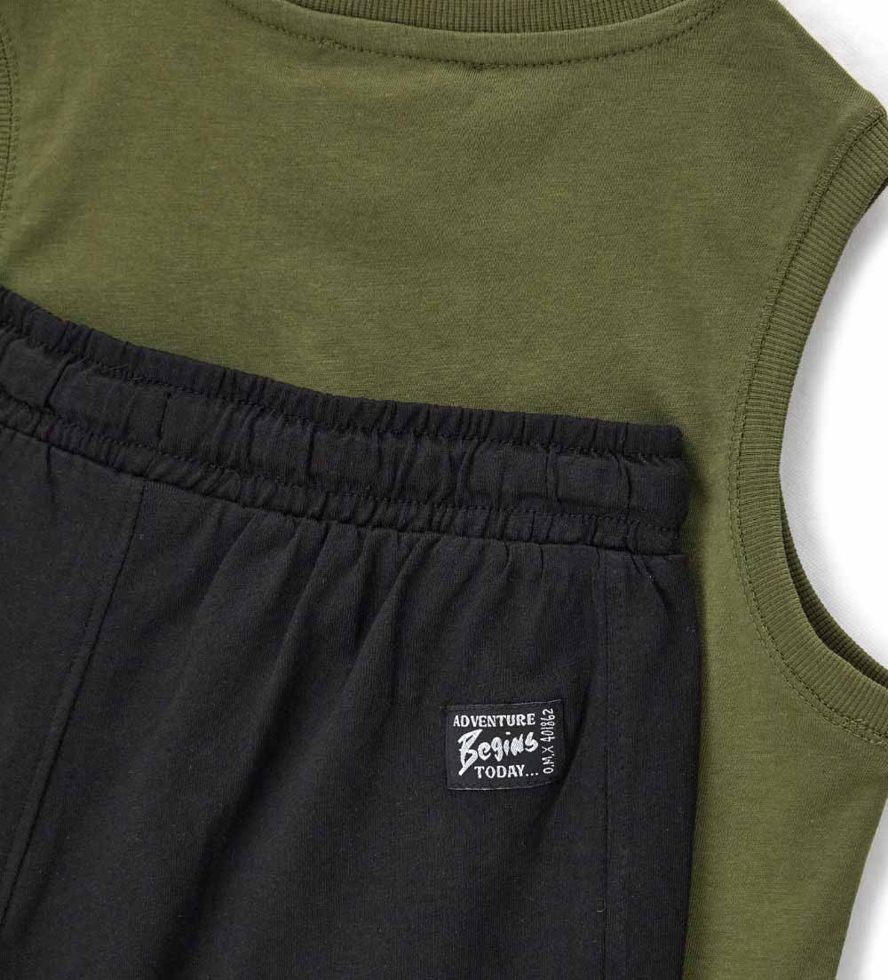 Amazonia Teen Boy Tank Top And Bermuda Shorts Set 1