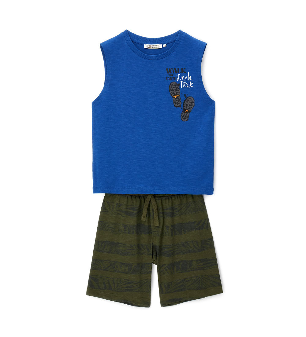 Amazonia Teen Boy Tank Top And Bermuda Shorts Set 3