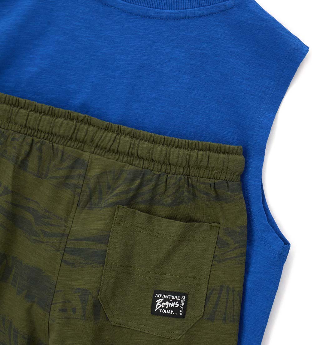 Amazonia Teen Boy Tank Top And Bermuda Shorts Set 3