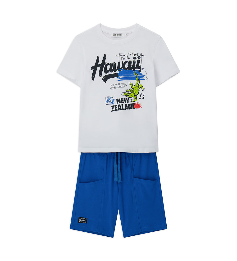 Amazonia Teen Boy T-Shirt And Bermuda Shorts Set
