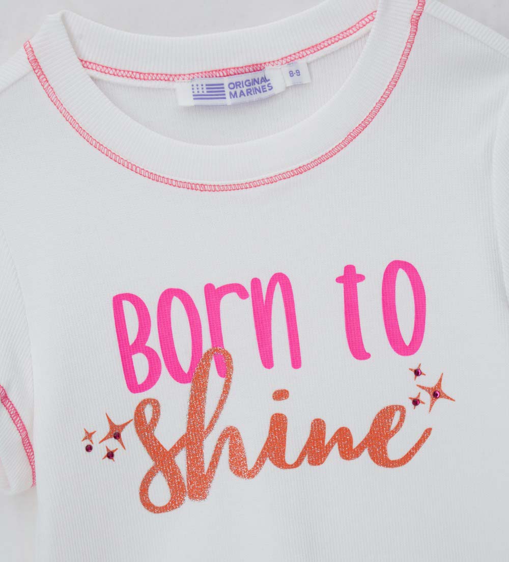 It'S Summer Time Teen Girl Ribbed T-Shirt