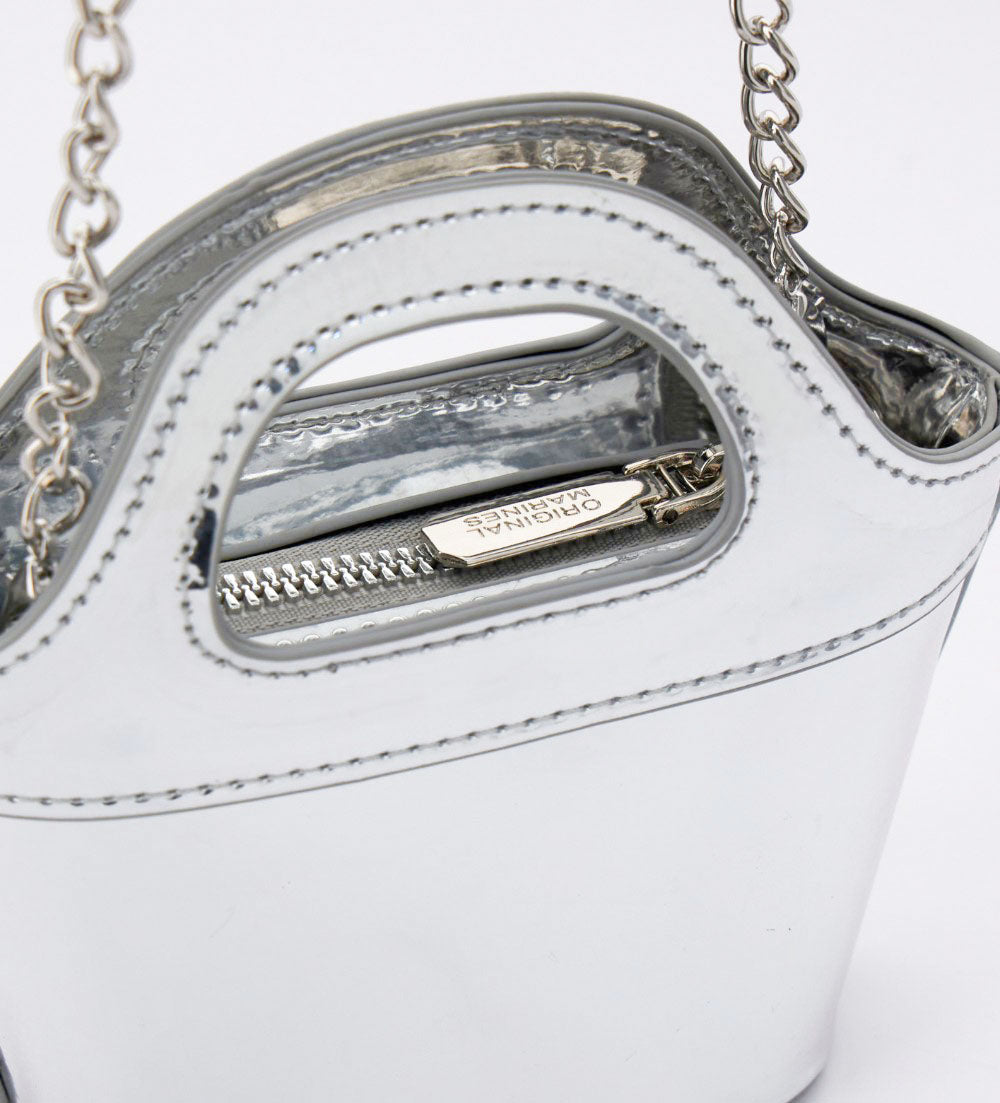 Black & White Girl Chain Bag