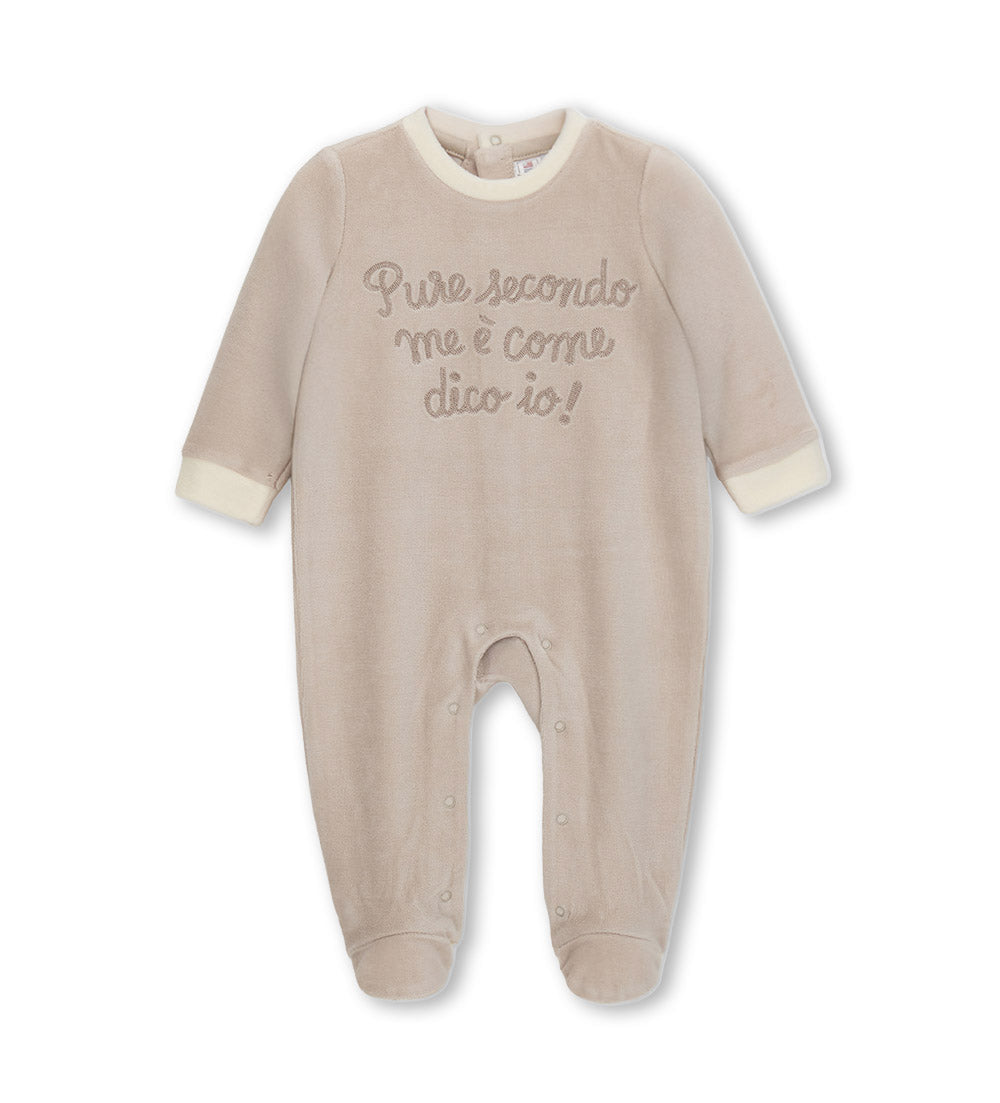 FLUFFY CREW OVERALL NEWBORN BOY