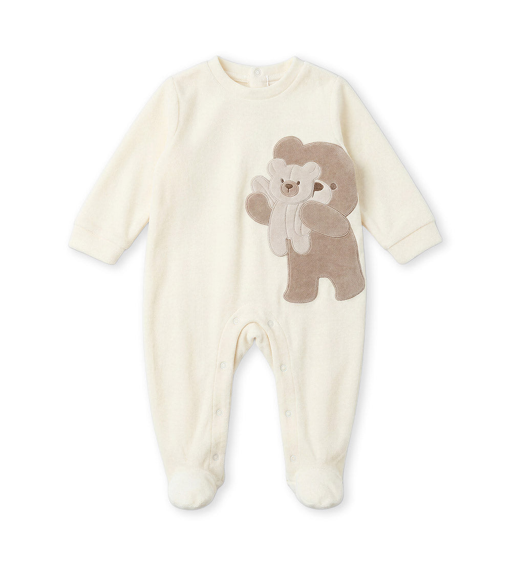 FLUFFY CREW OVERALL NEWBORN BOY