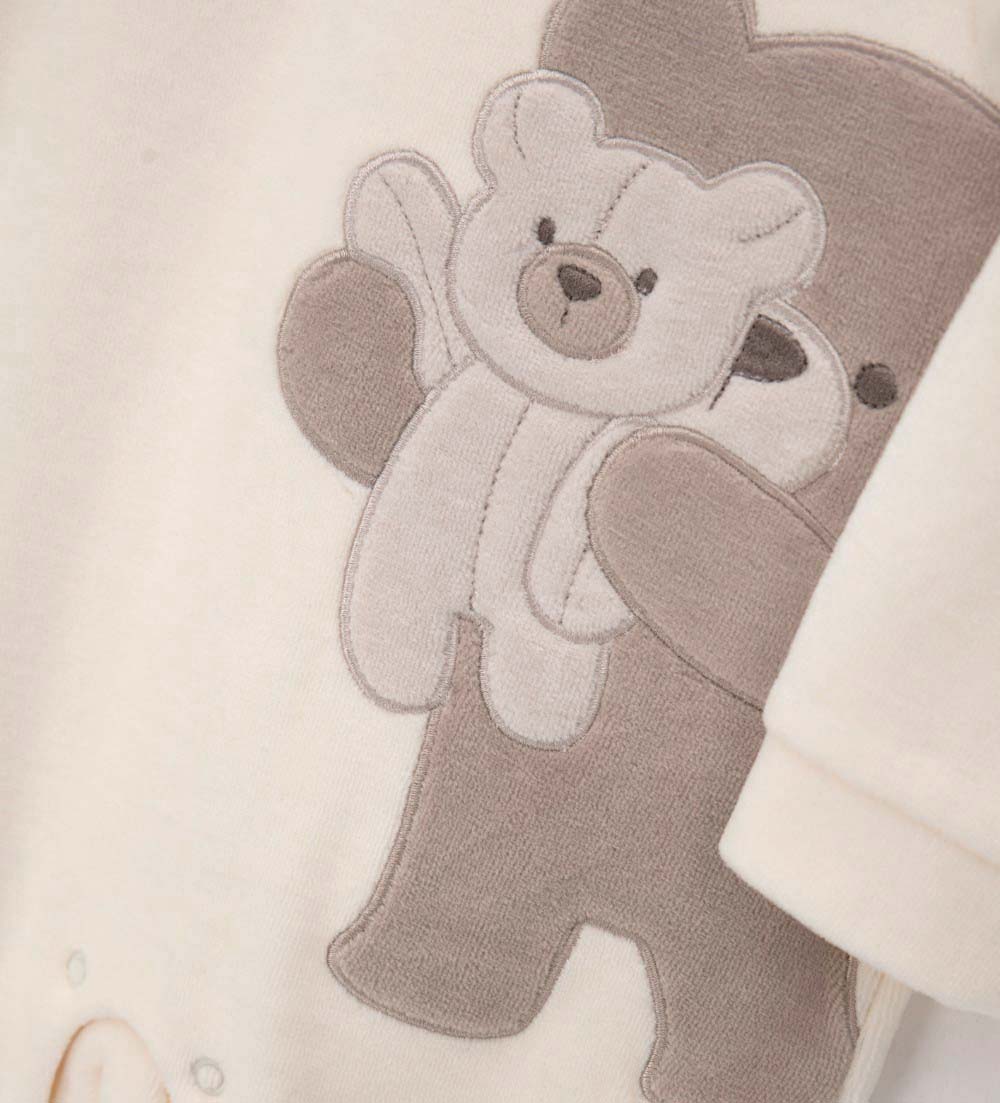 FLUFFY CREW OVERALL NEWBORN BOY