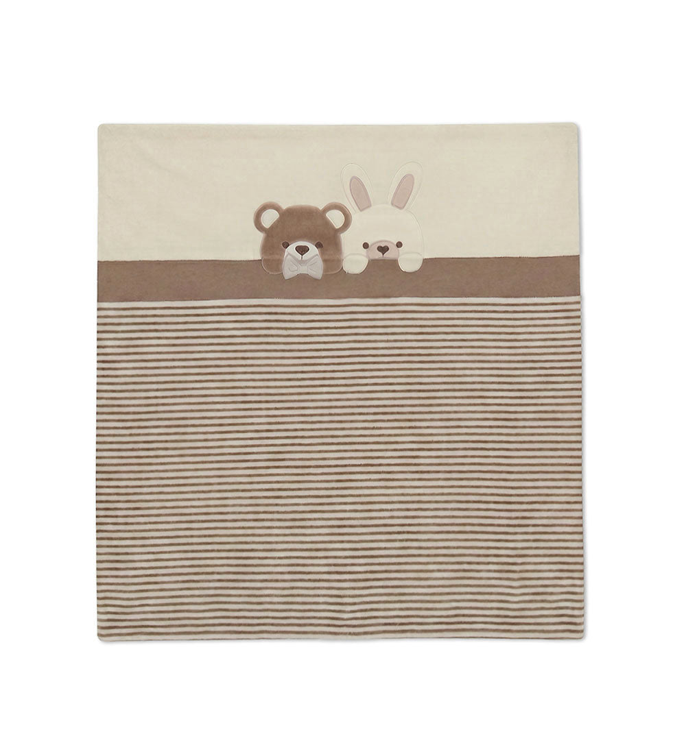 FLUFFY CREW BLANKET NEWBORN BOY