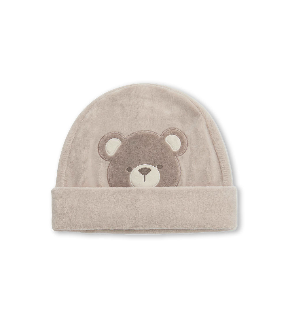 FLUFFY CREW HAT NEWBORN BOY